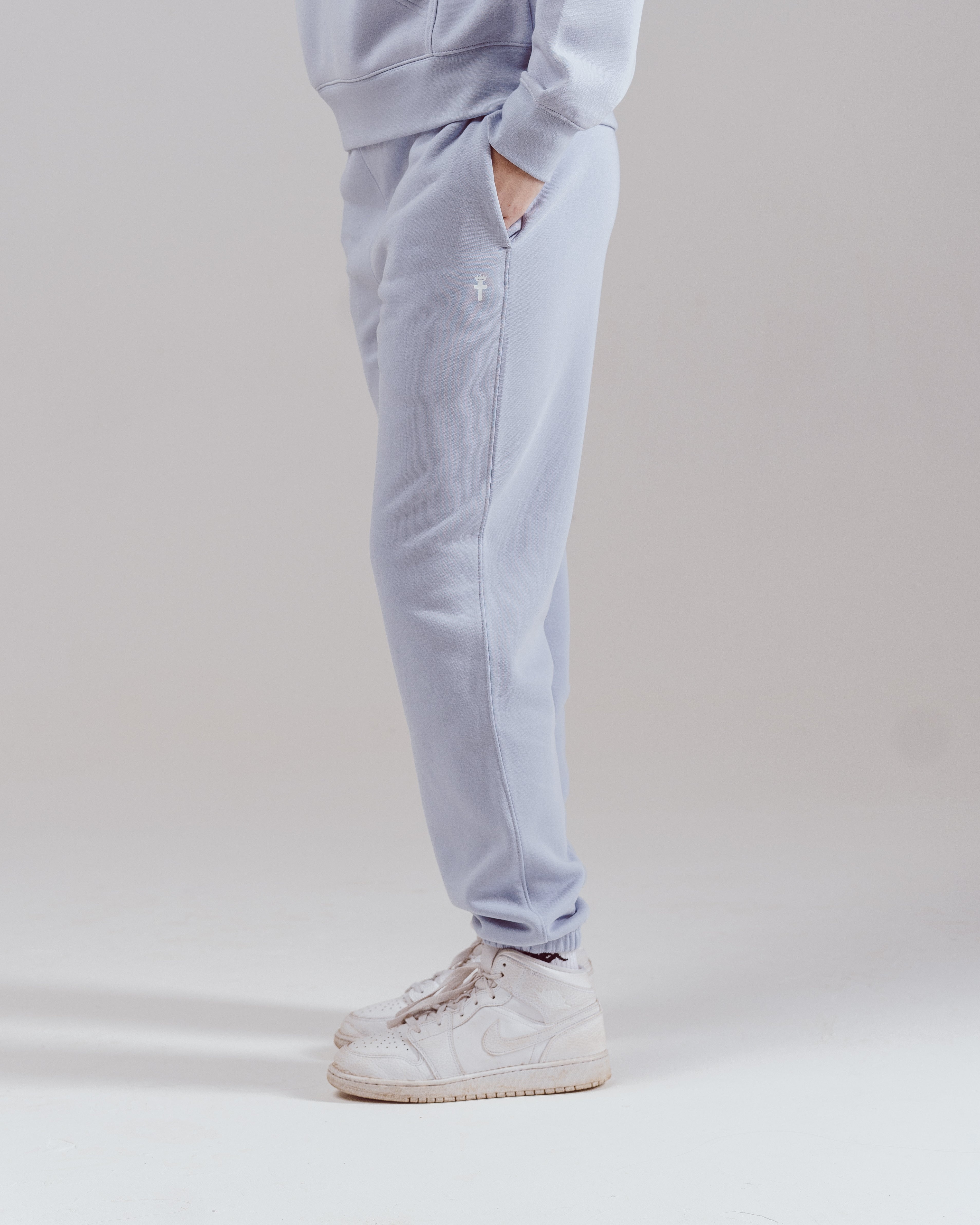 Clothed By Faith Joggers - Blue Lilac