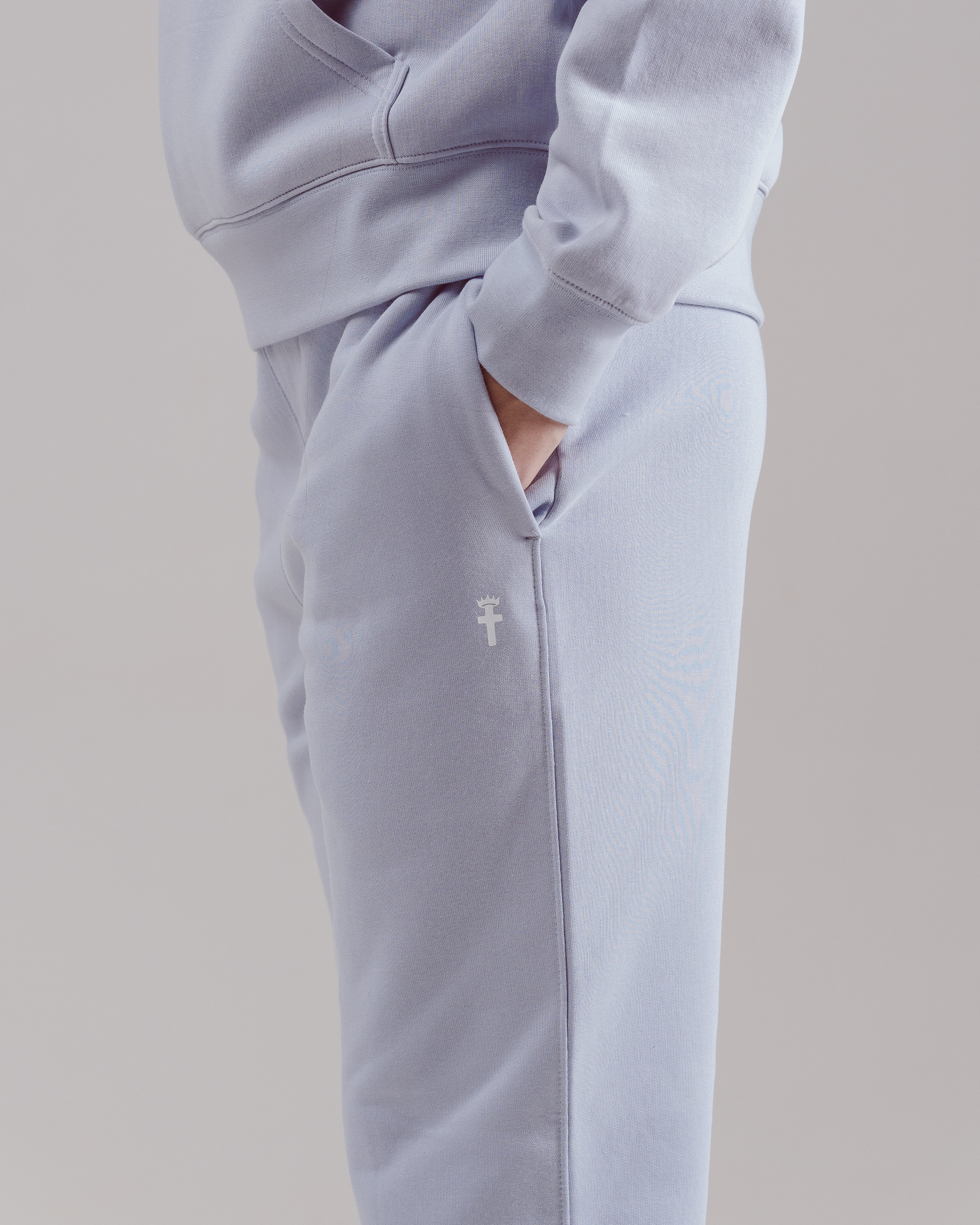 Clothed By Faith Joggers - Blue Lilac
