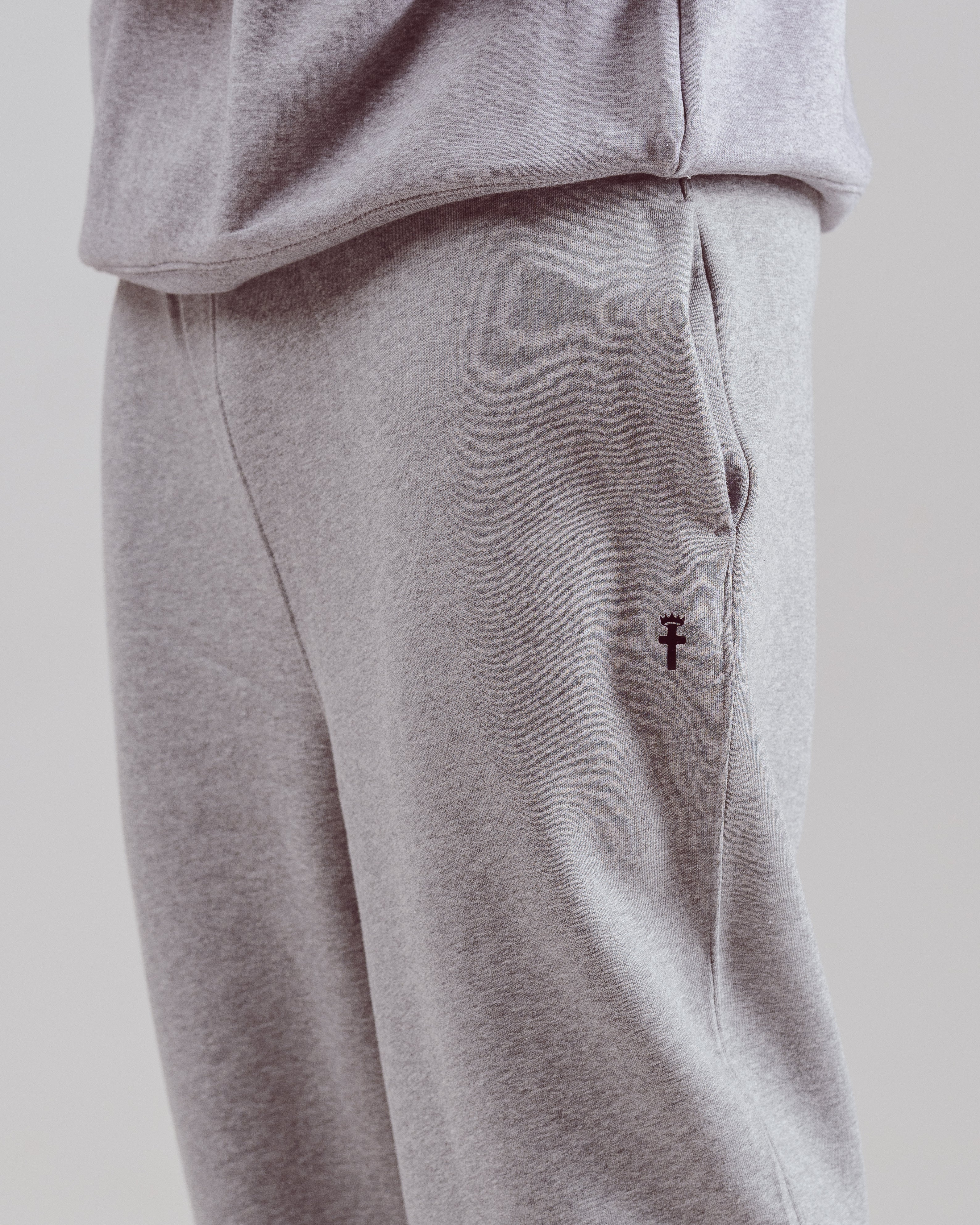 Clothed By Faith Joggers - Heather Grey
