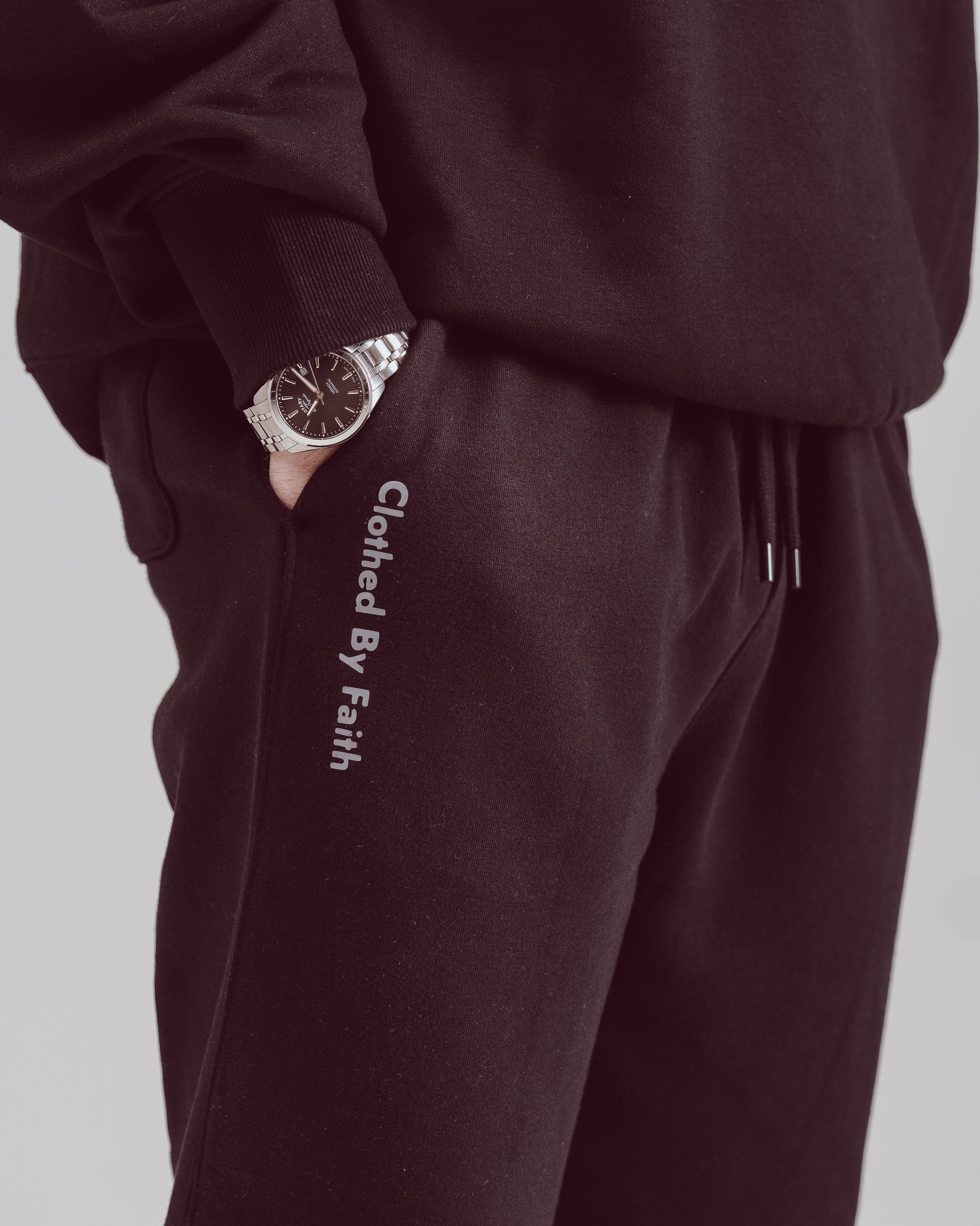 Clothed By Faith Joggers - Black