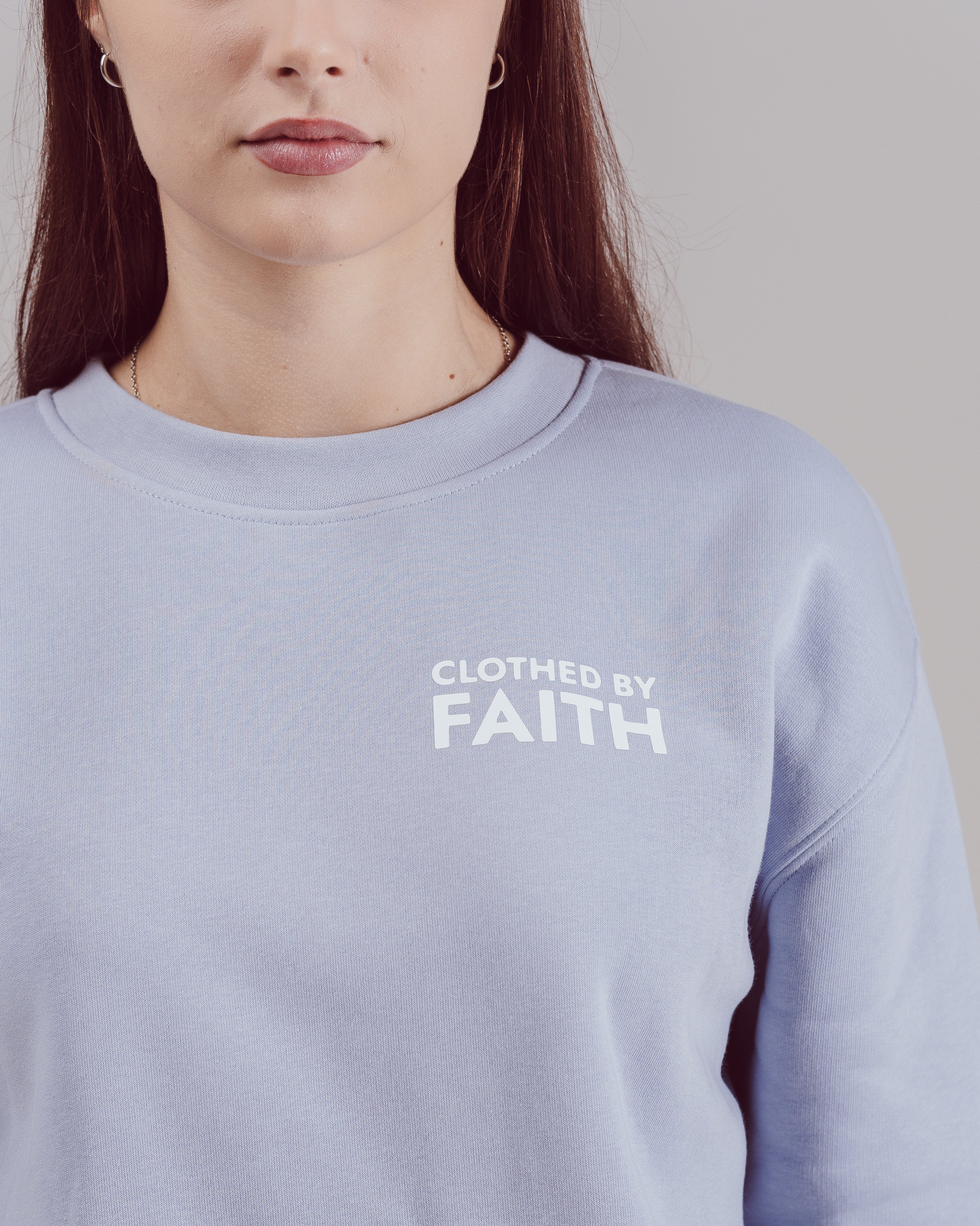 By Believers For The Kingdom Sweatshirt - Blue Lilac