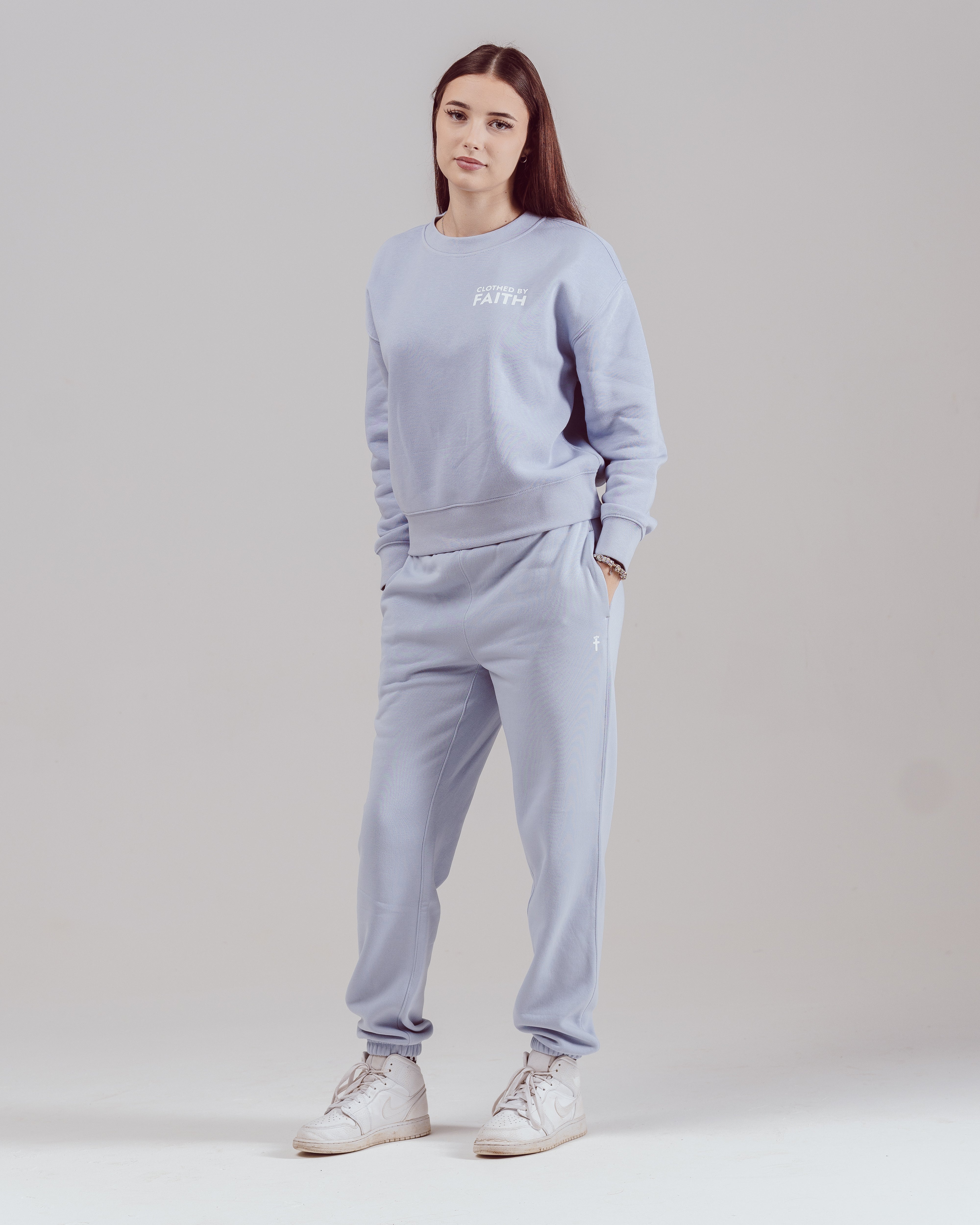 By Believers For The Kingdom Sweatshirt - Blue Lilac