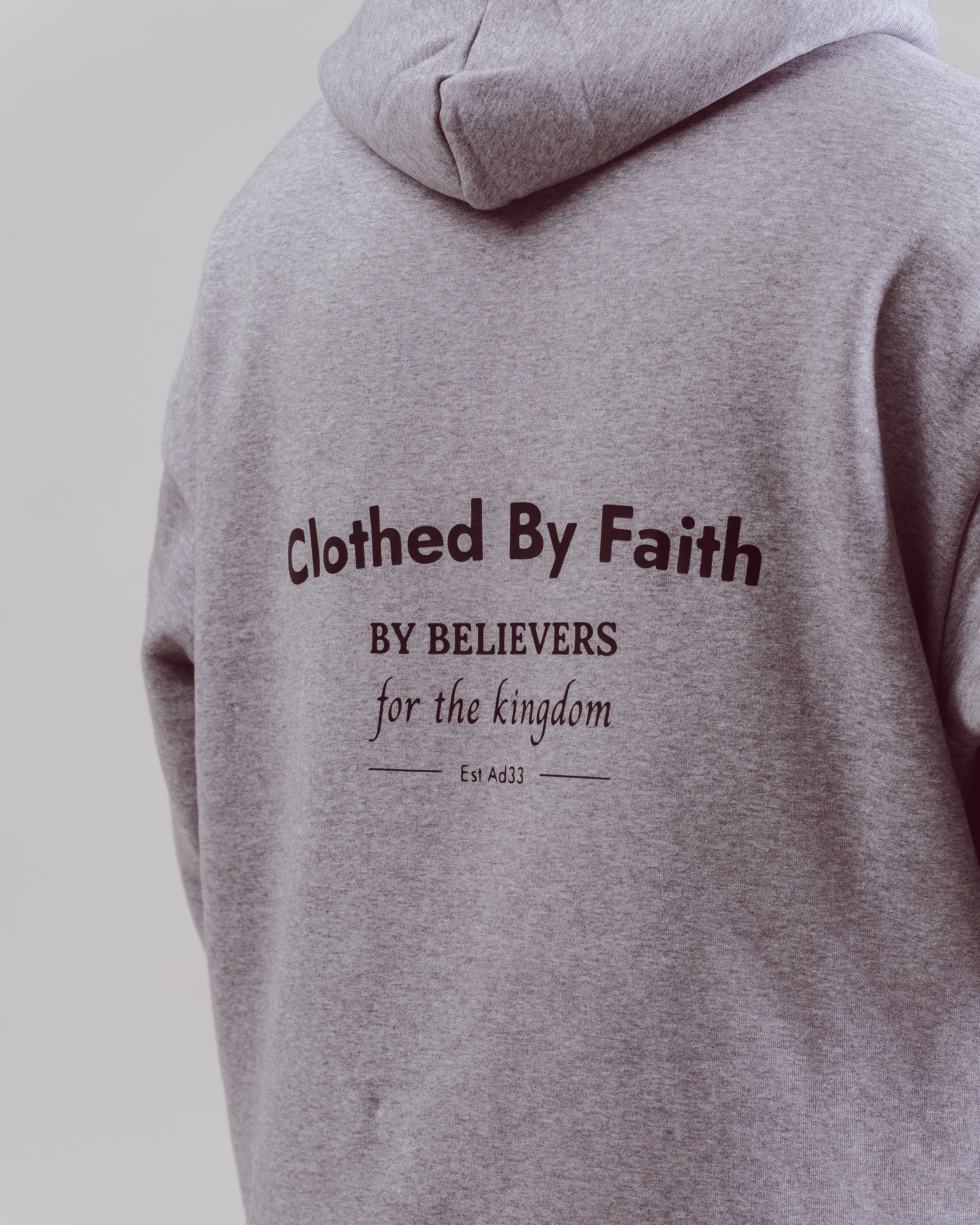 By Believers For The Kingdom Hoodie - Heather Grey