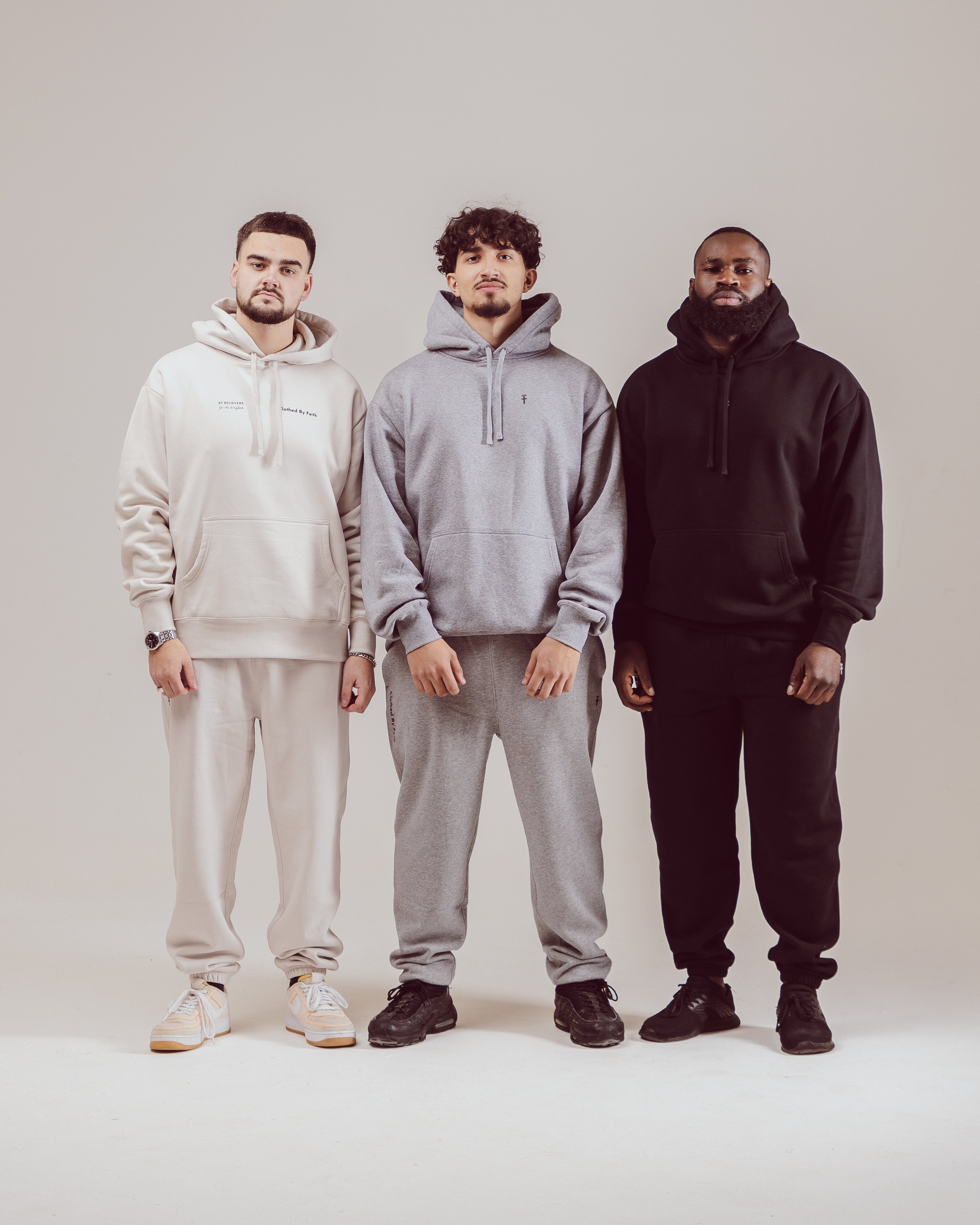 Clothed By Faith Joggers - Bone