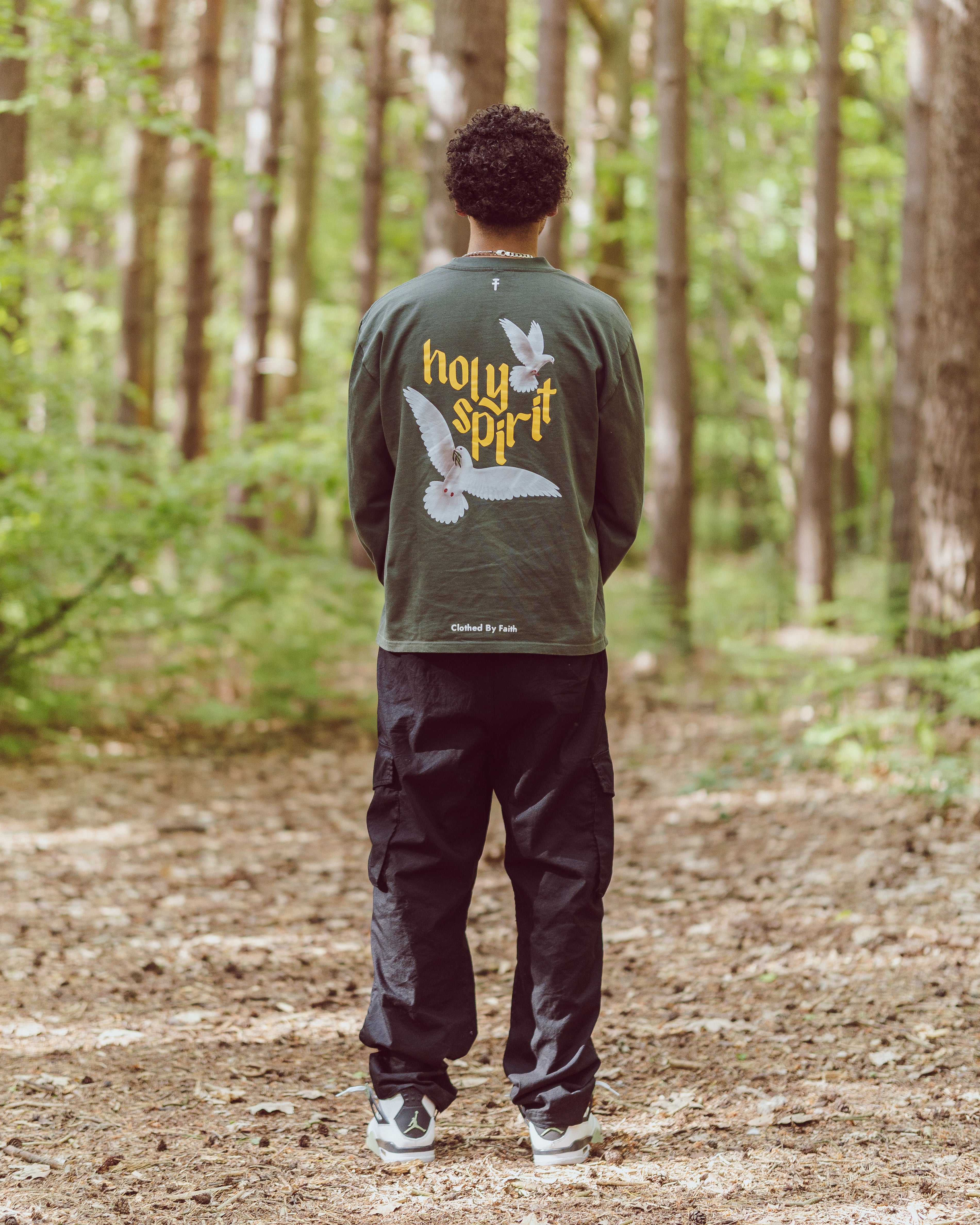 Holy Spirit Long Sleeve - Anointed Olive