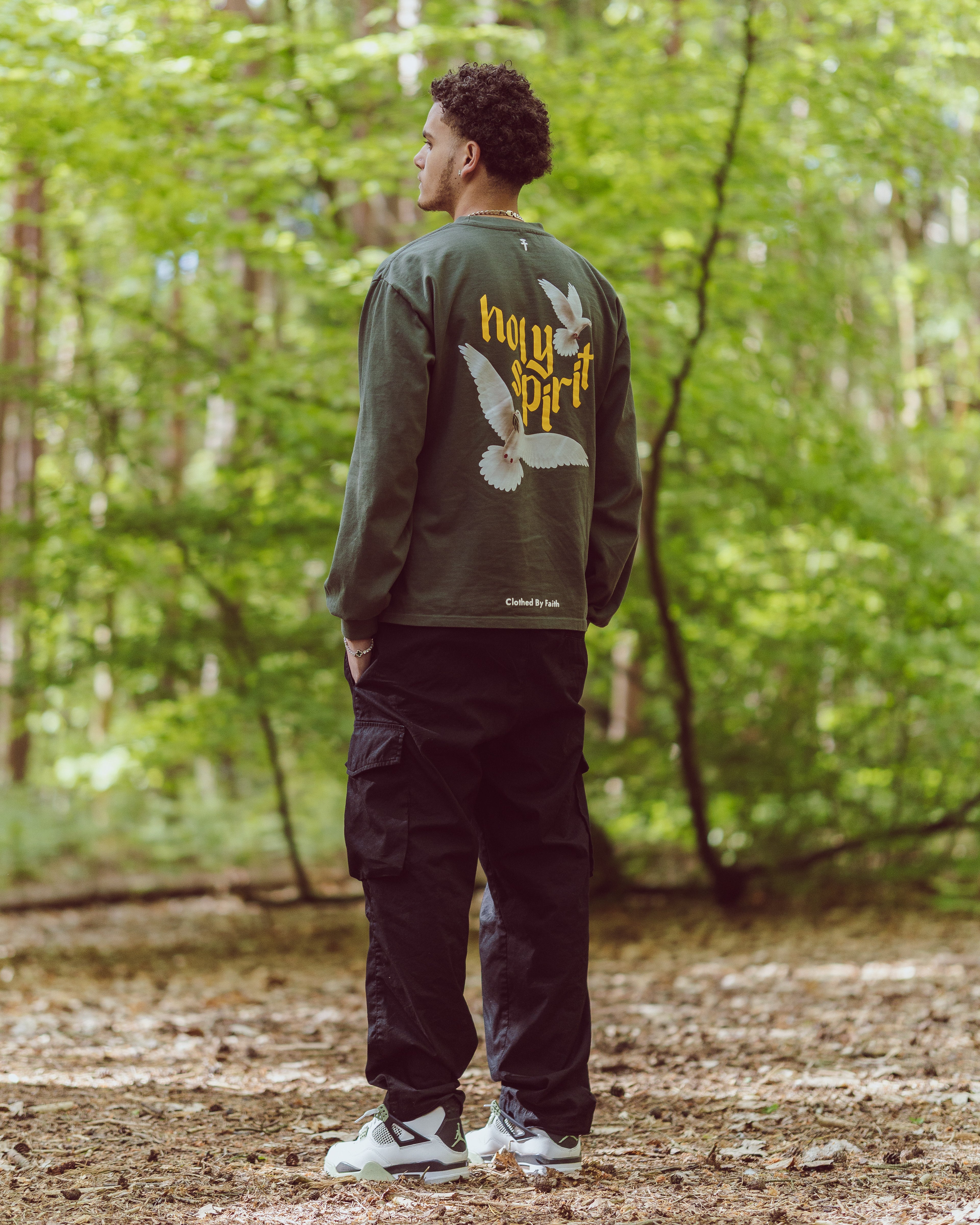 Holy Spirit Long Sleeve - Anointed Olive