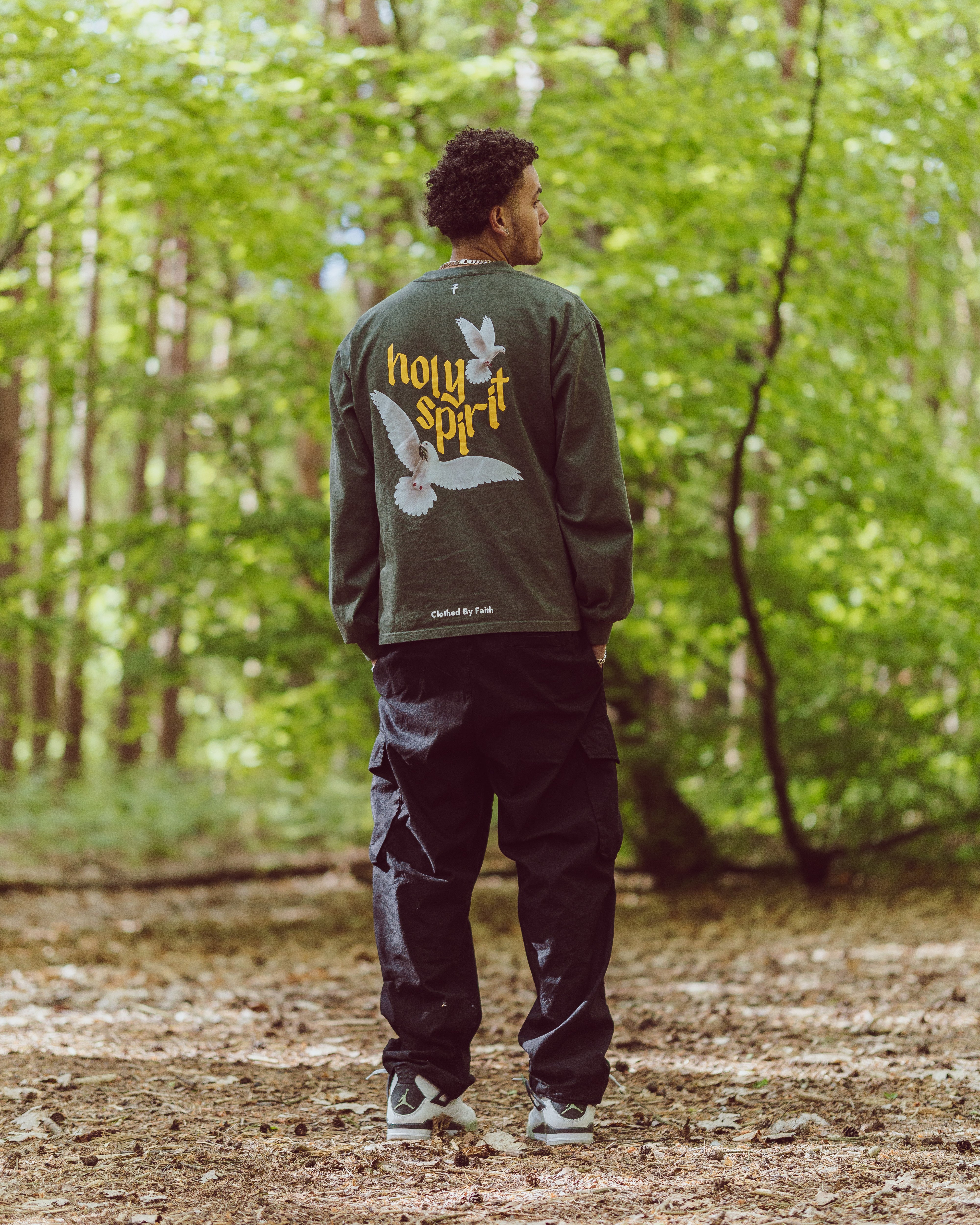 Holy Spirit Long Sleeve - Anointed Olive