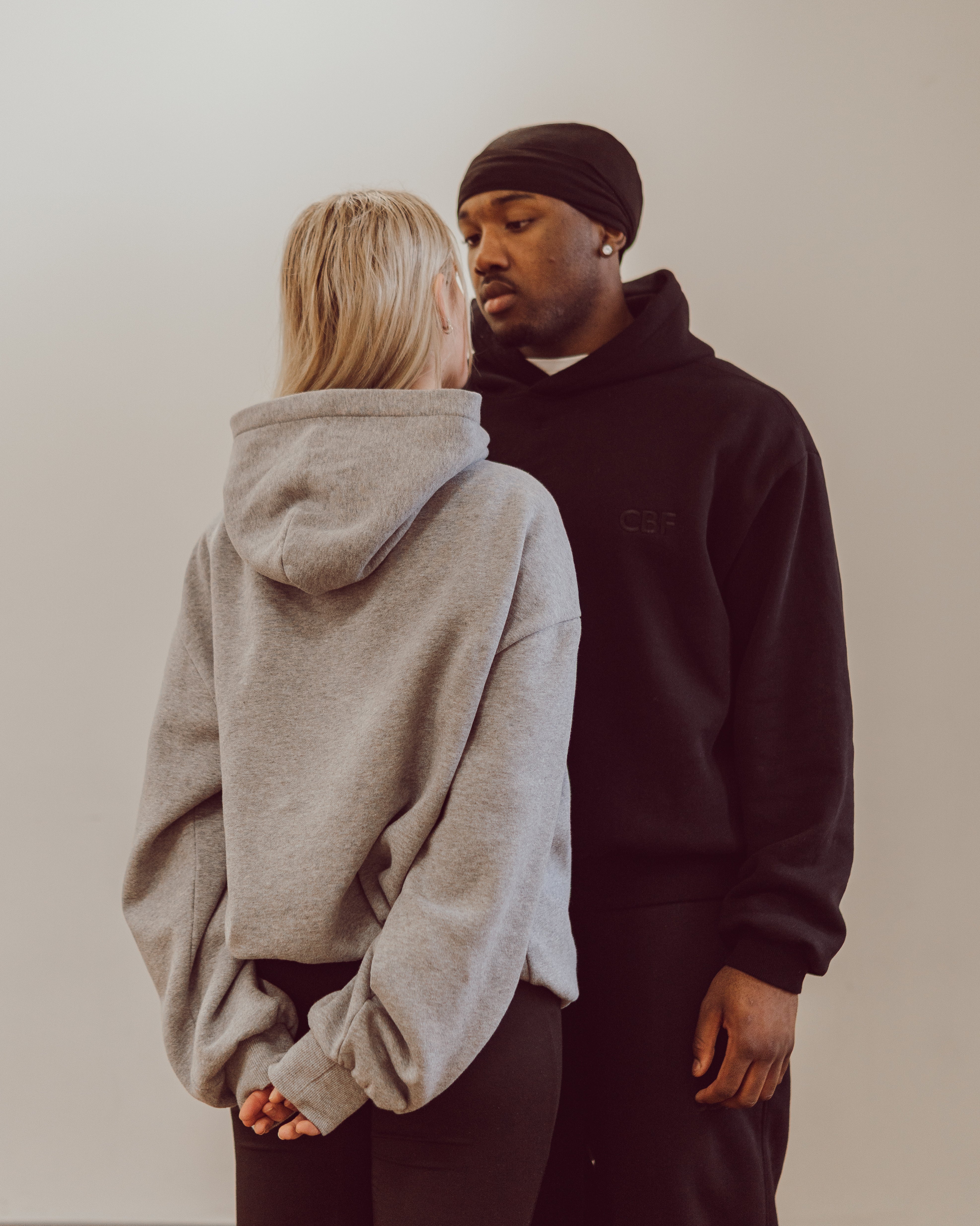 FIRM FOUNDATION BOXY HOODIE - HEATHER GREY