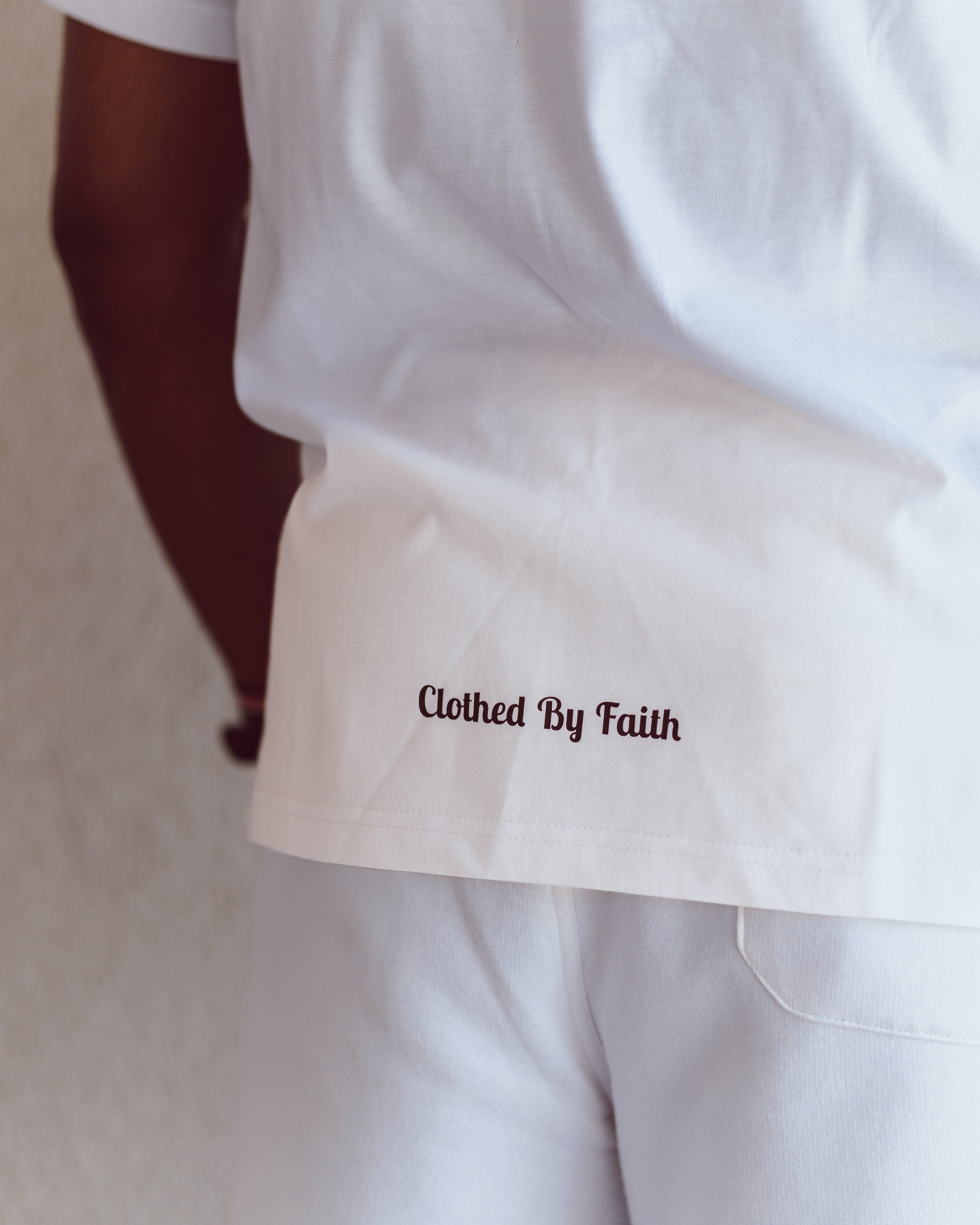 Clothed By Faith T-Shirt - White