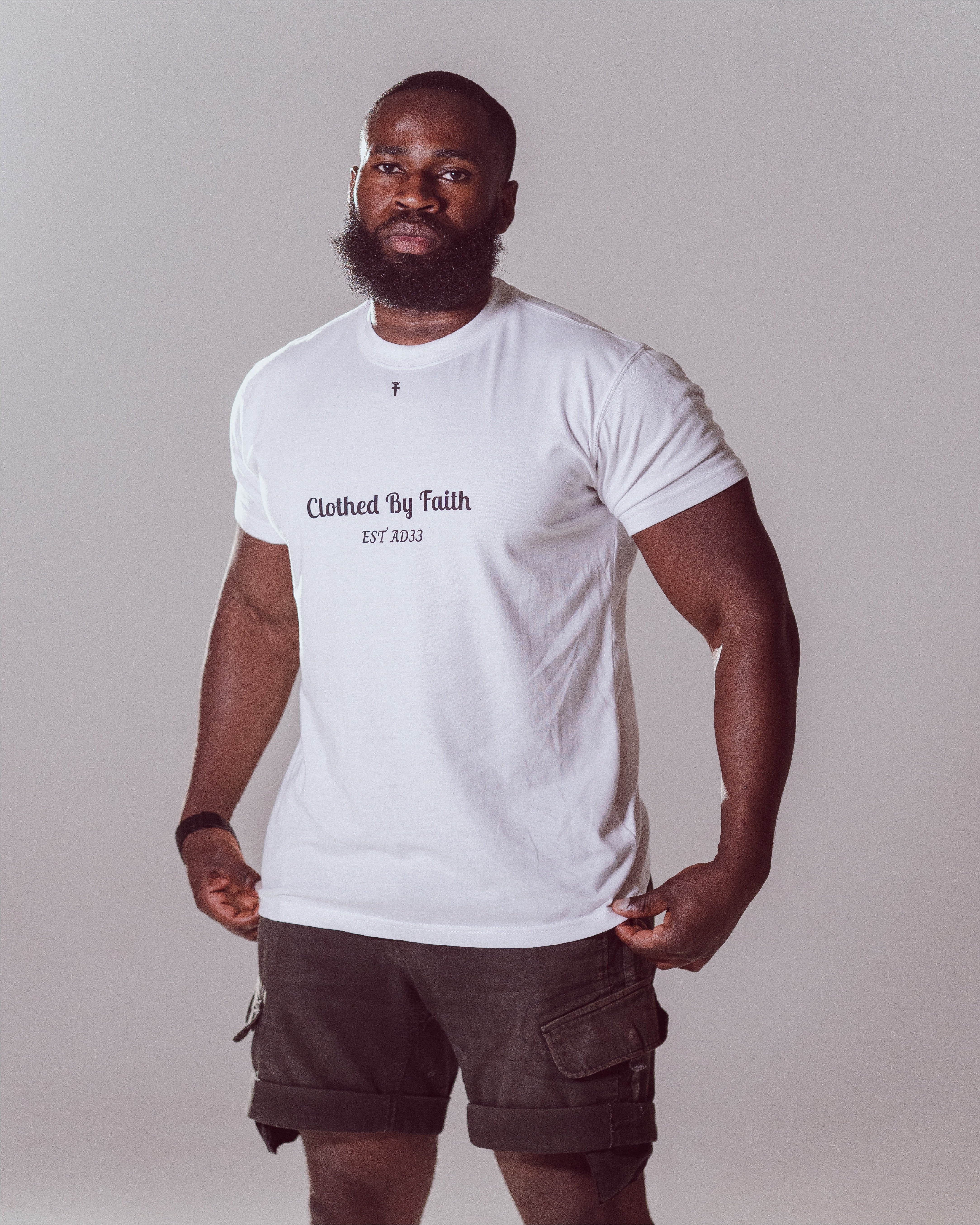 Clothed By Faith T-Shirt - White
