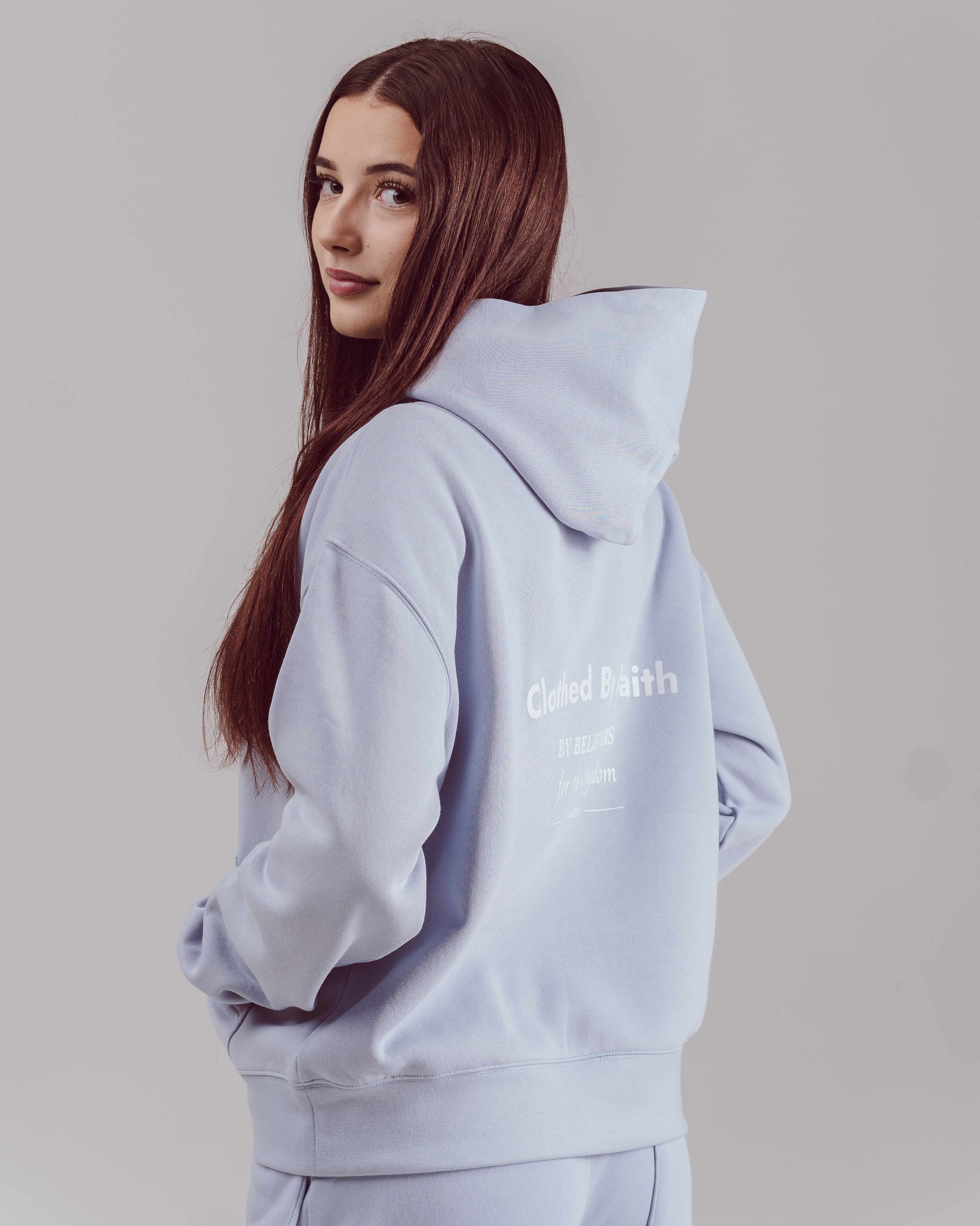 By Believers For The Kingdom Hoodie - Blue Lilac