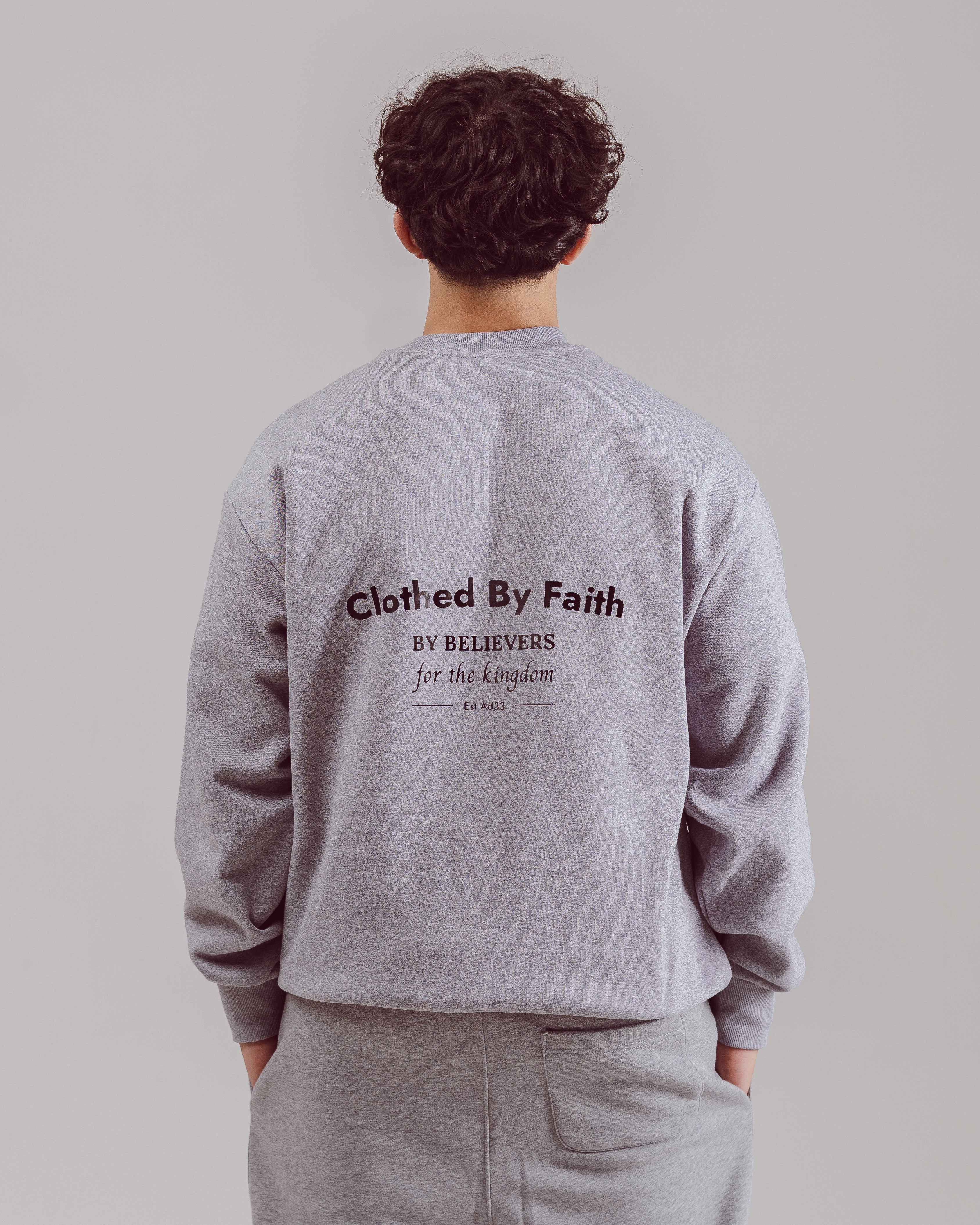 By Believers For The Kingdom Sweatshirt - Heather Grey