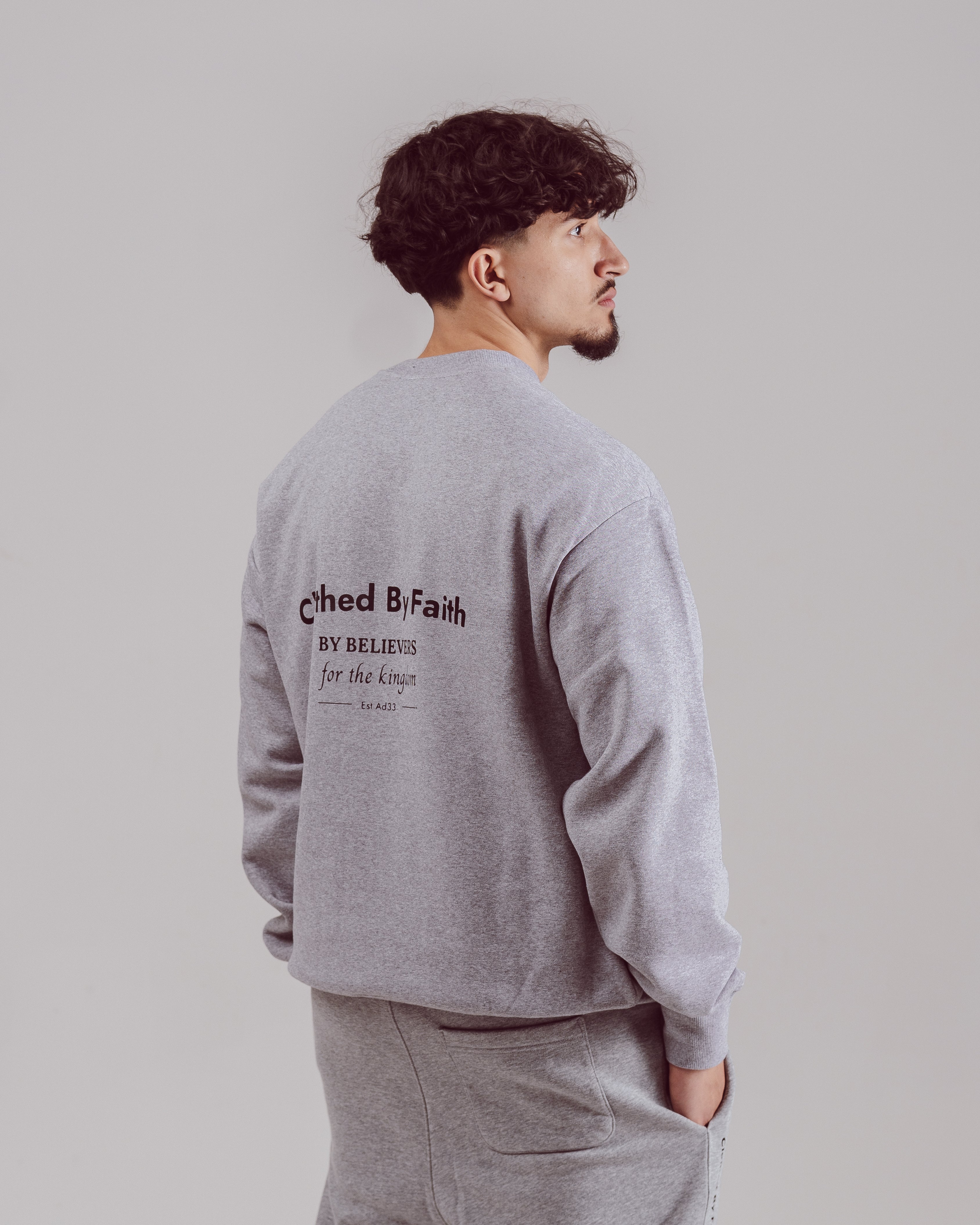 By Believers For The Kingdom Sweatshirt - Heather Grey