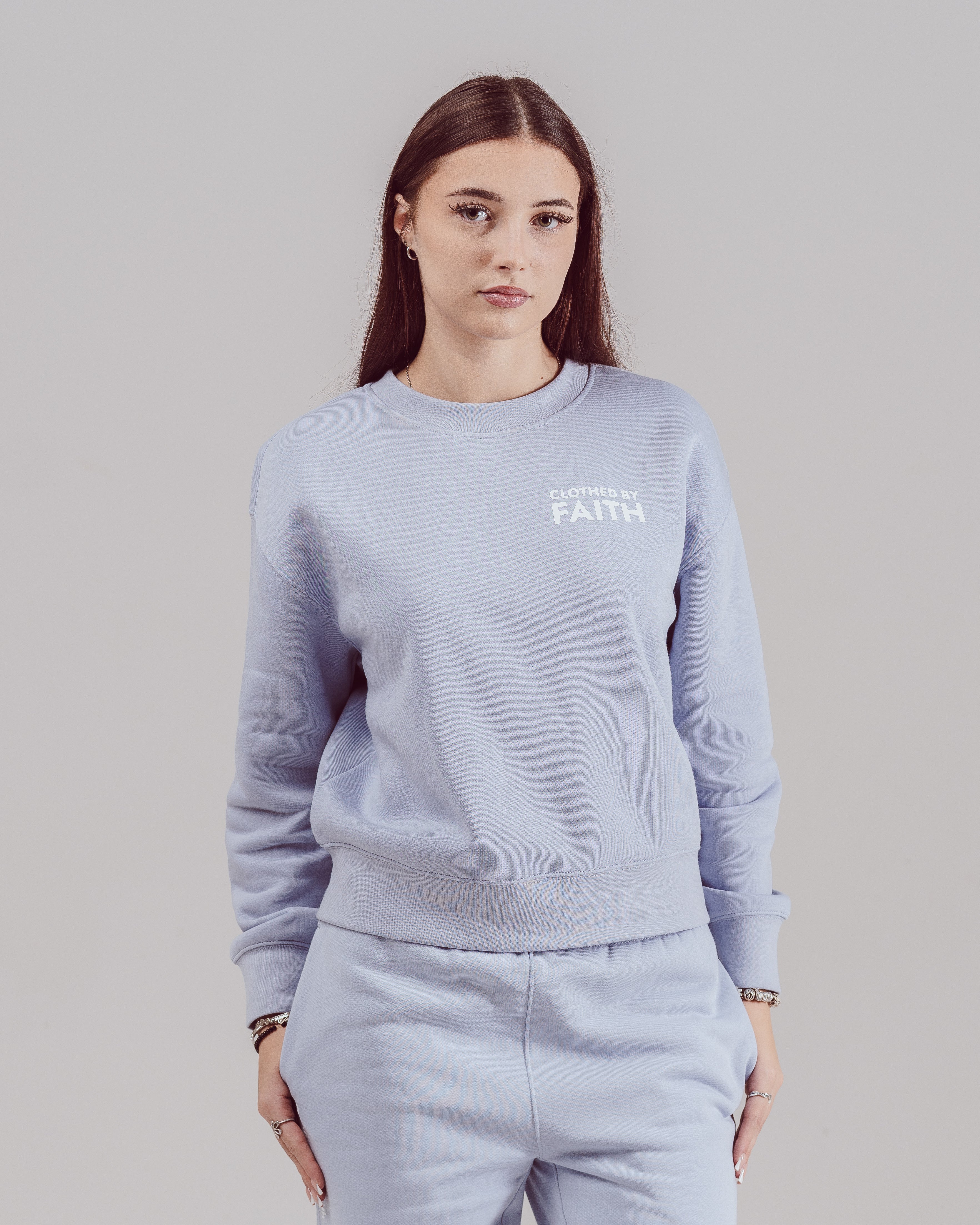 By Believers For The Kingdom Sweatshirt - Blue Lilac