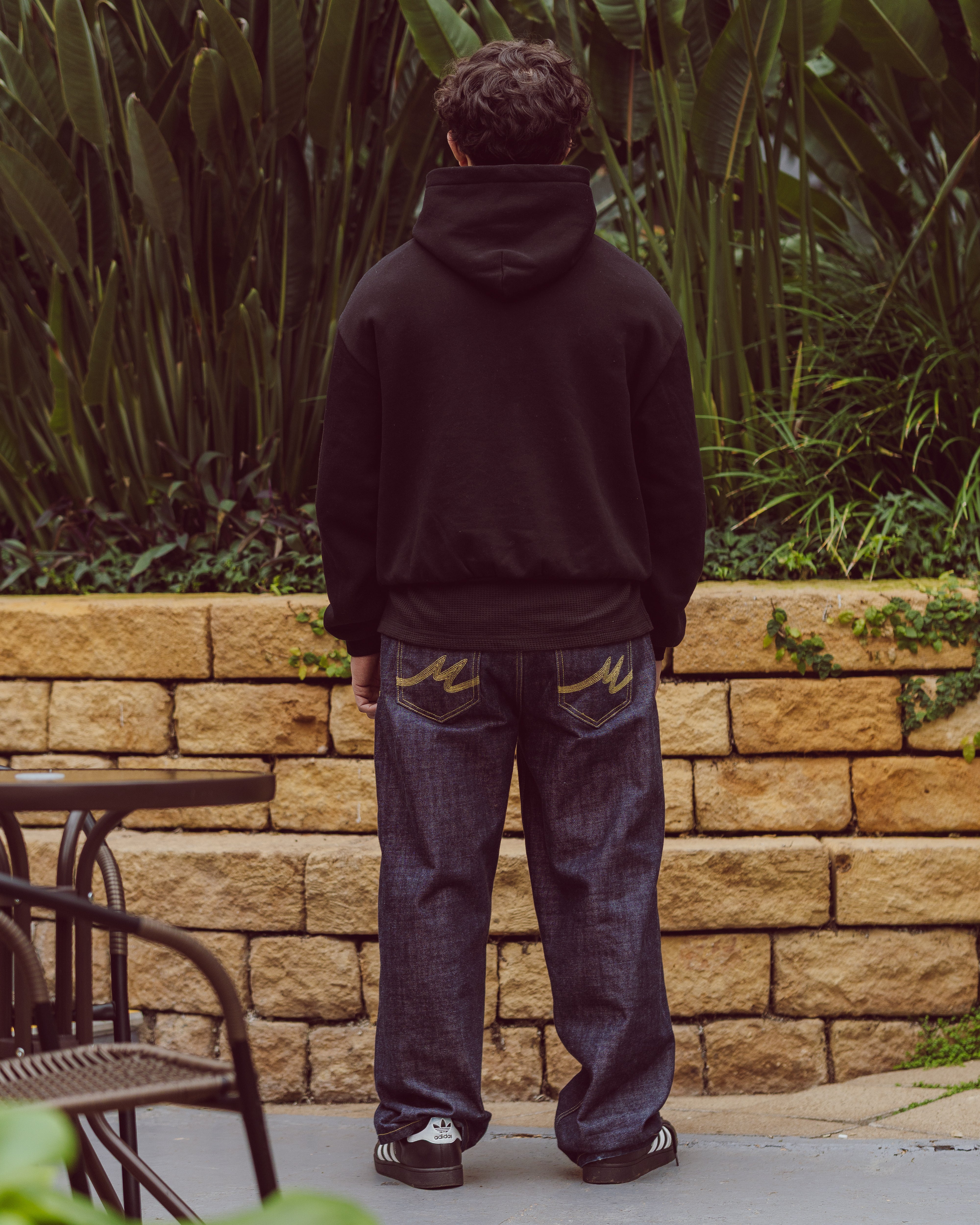 FIRM FOUNDATION BOXY HOODIE - BLACK