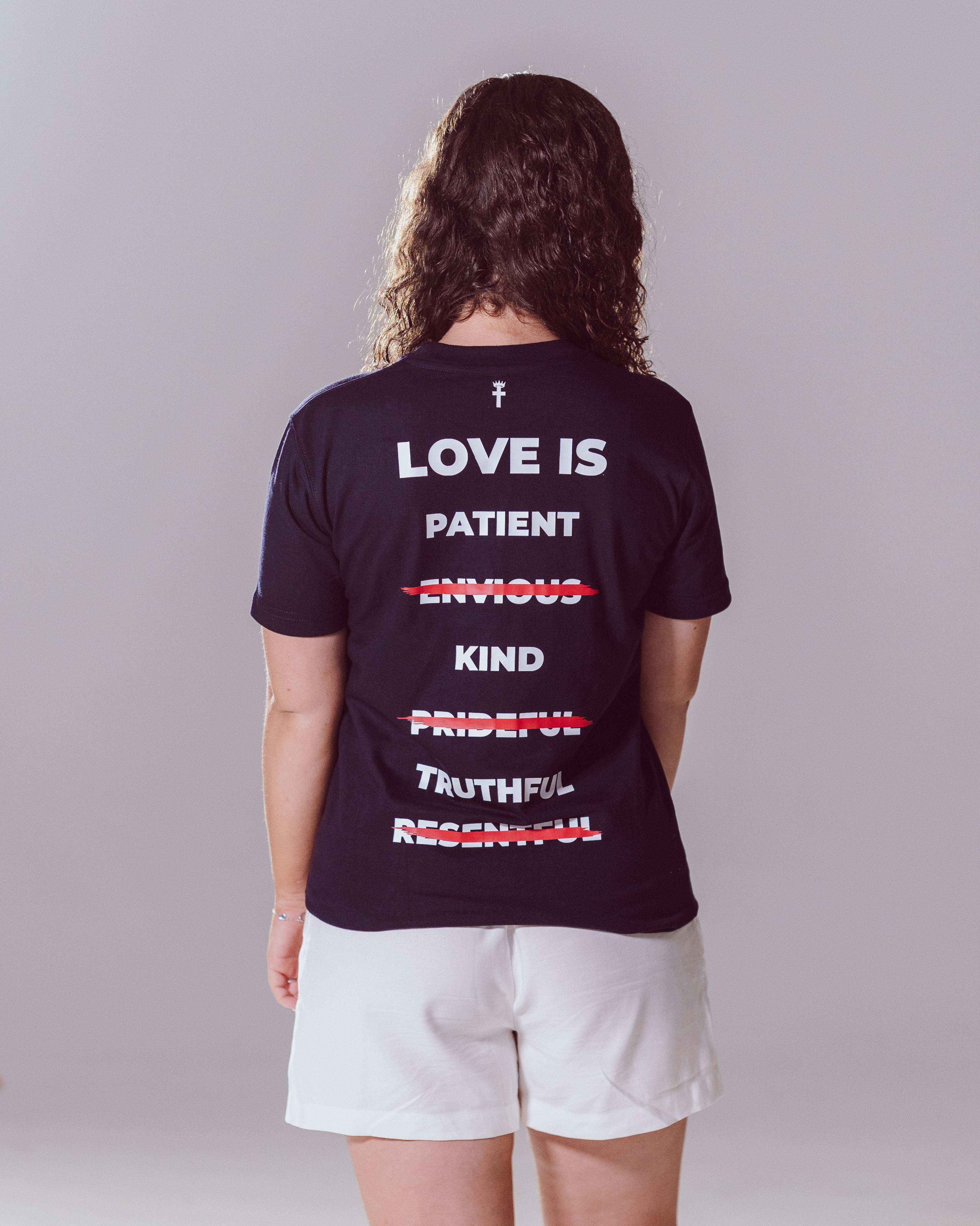 Love Is T-Shirt - Navy