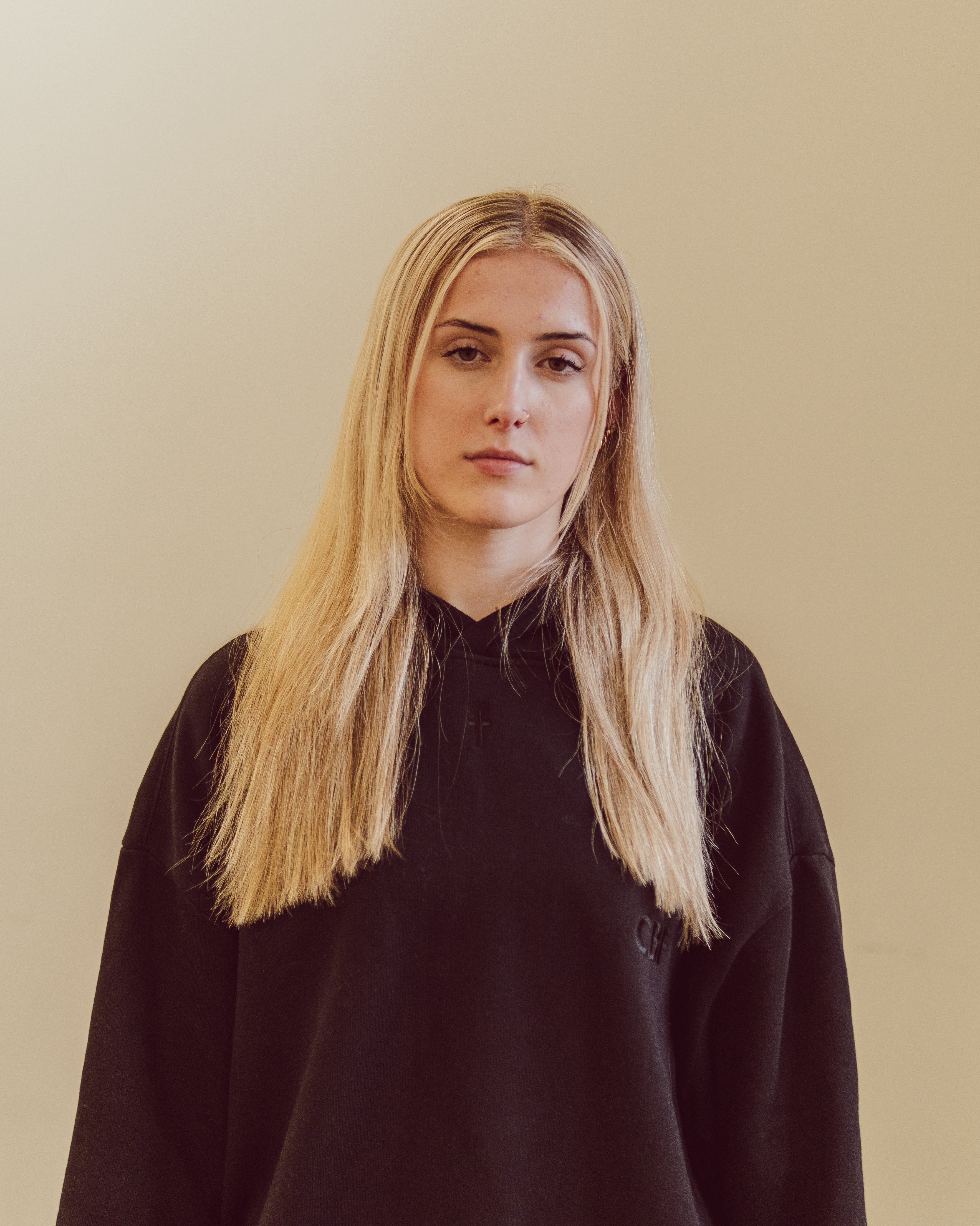 FIRM FOUNDATION BOXY HOODIE - BLACK