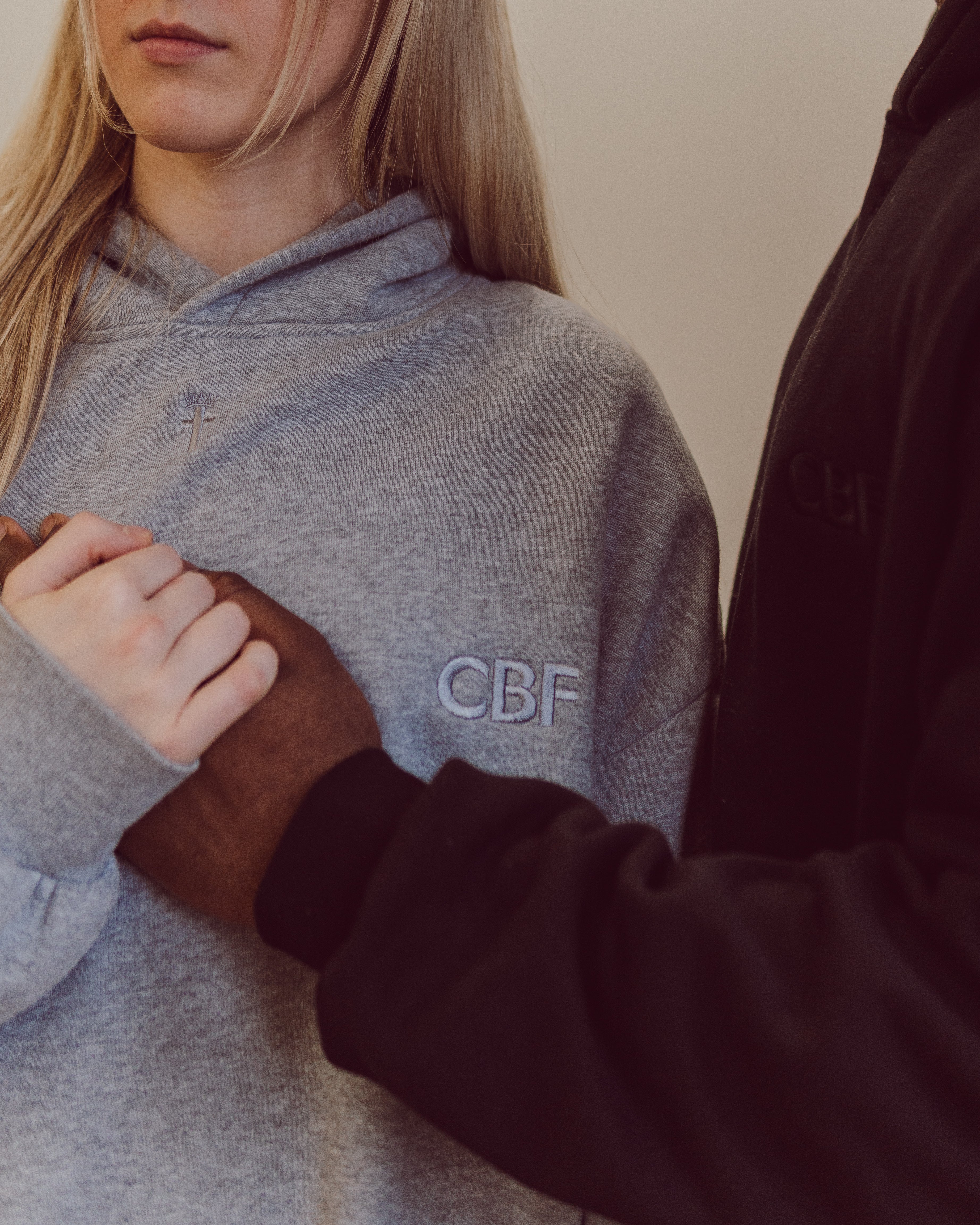 FIRM FOUNDATION BOXY HOODIE - HEATHER GREY