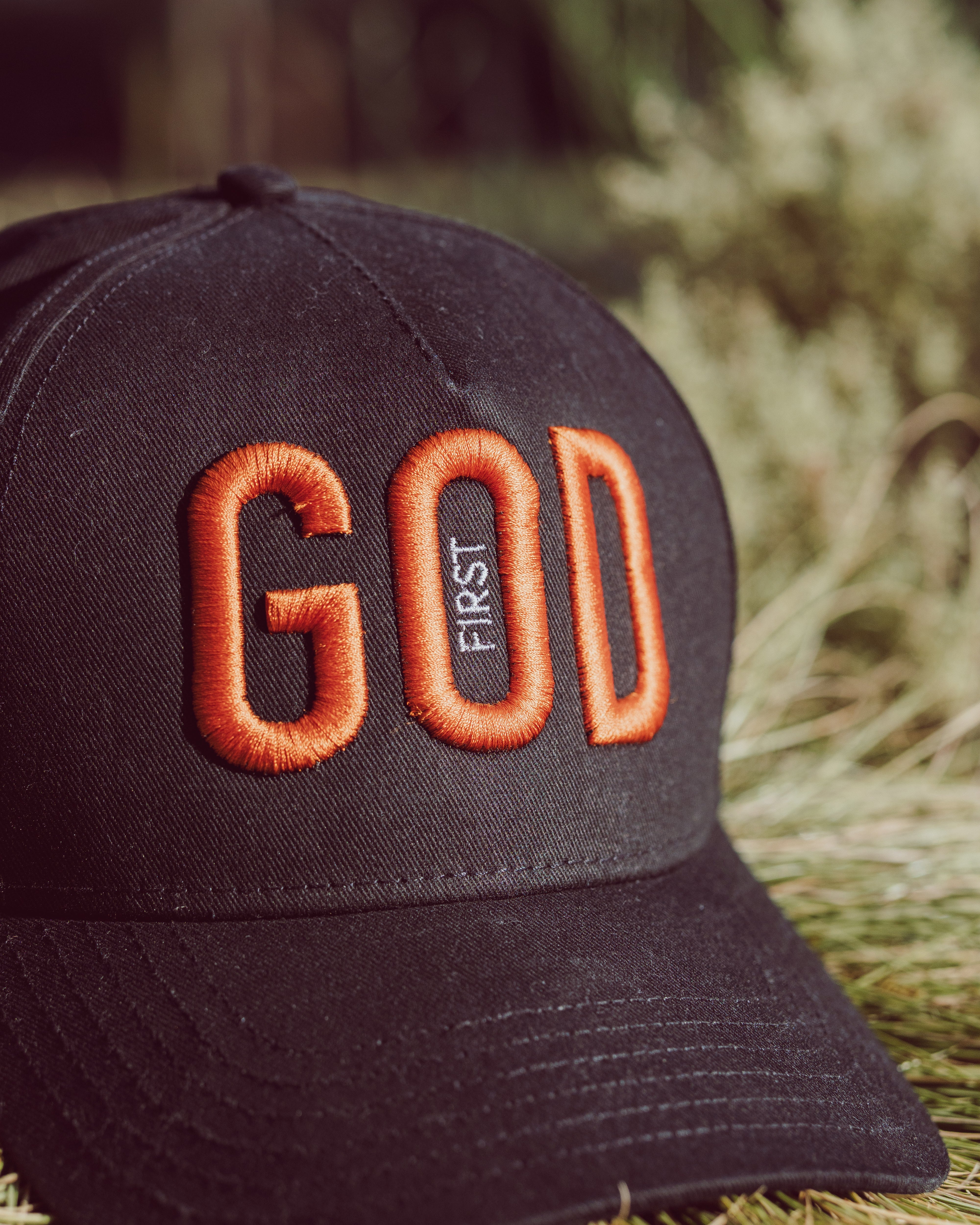 God First Cap - Black