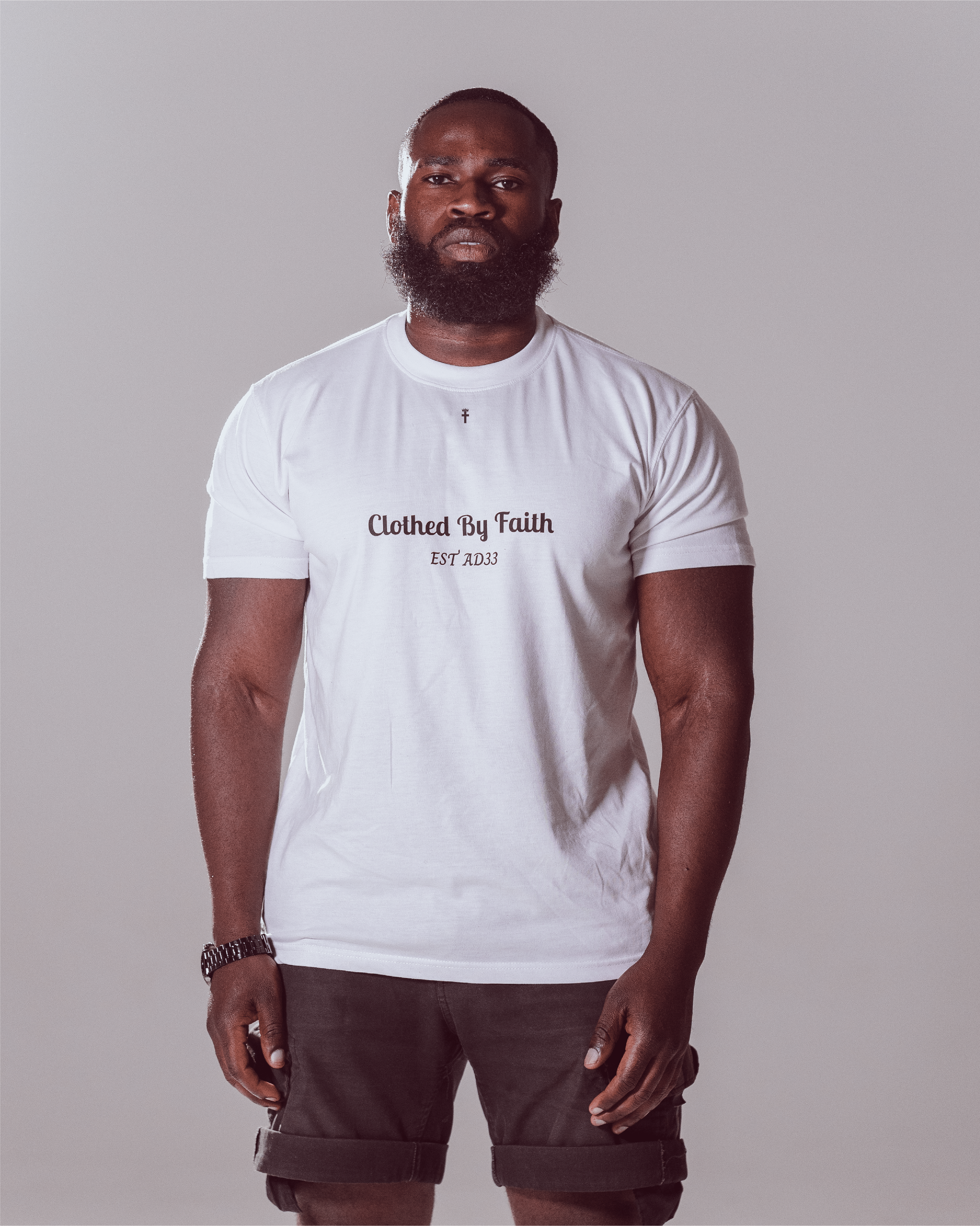 Clothed By Faith T-Shirt - White