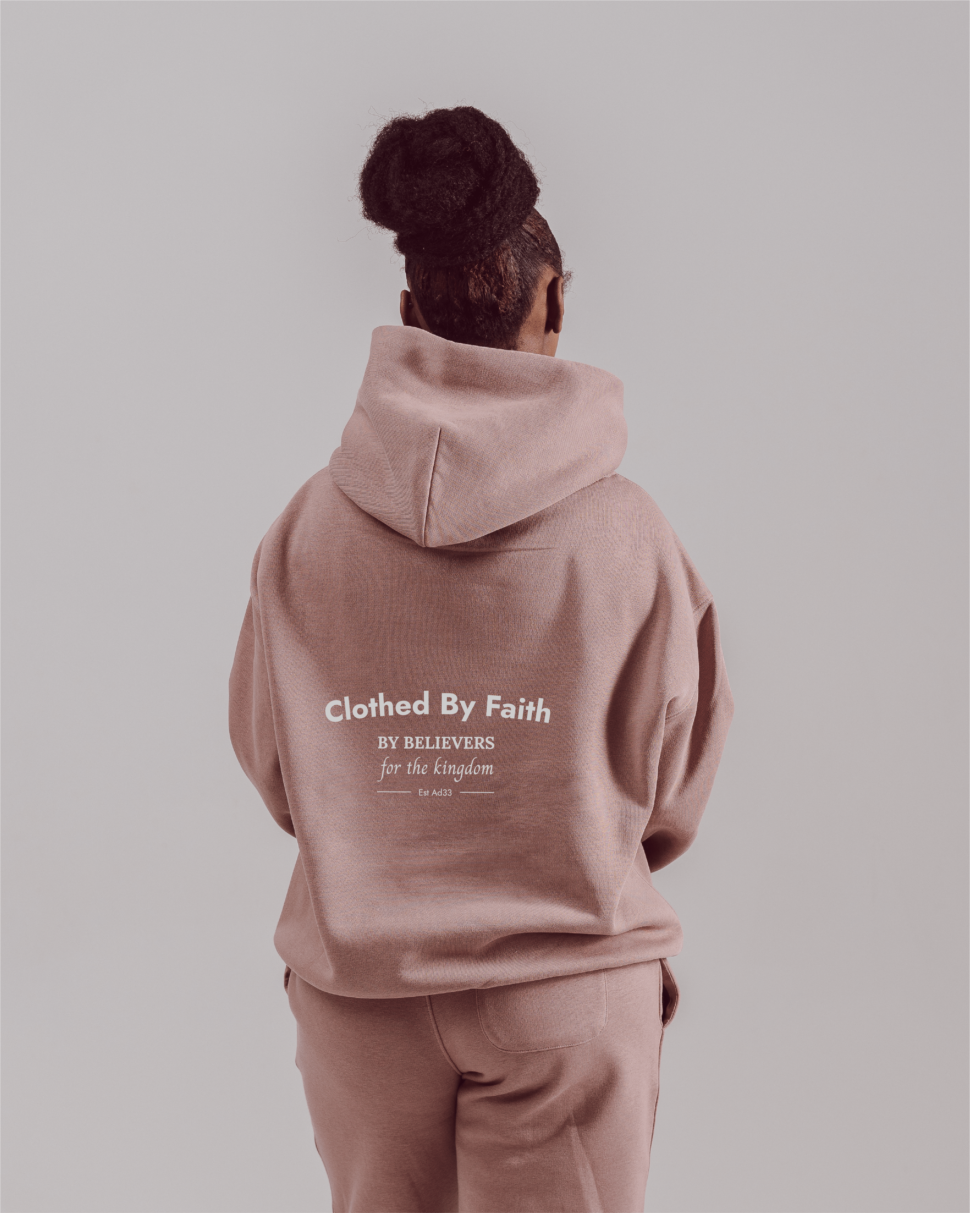 By Believers For The Kingdom Hoodie - Dusty Rose